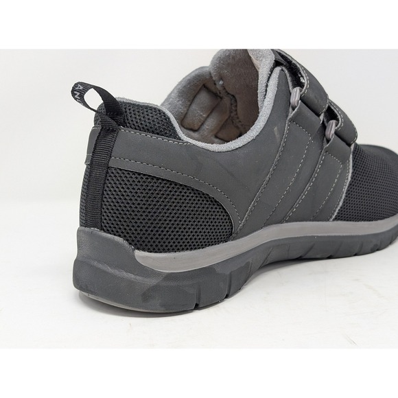Anodyne No 74 Mens 11XW Sport Walker Black Grey Hook Loop Sneakers M074-13-X-110 - Picture 3 of 9